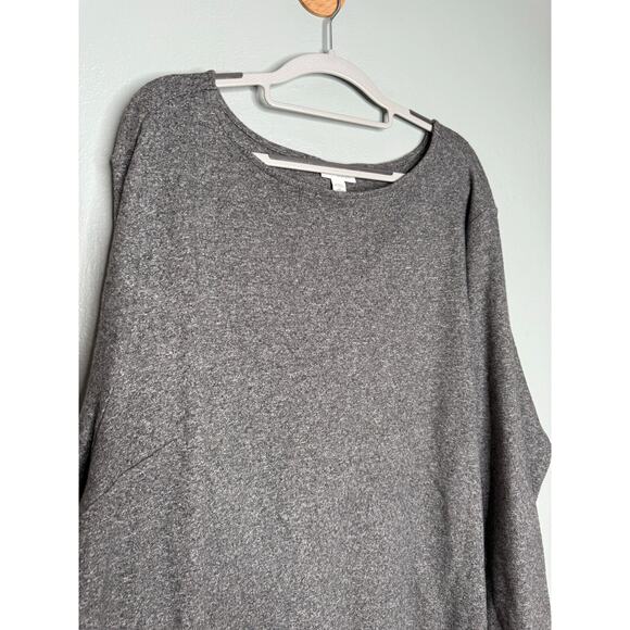 Pure Jill grey long sleeve front pocket tunic top - Picture 4 of 6